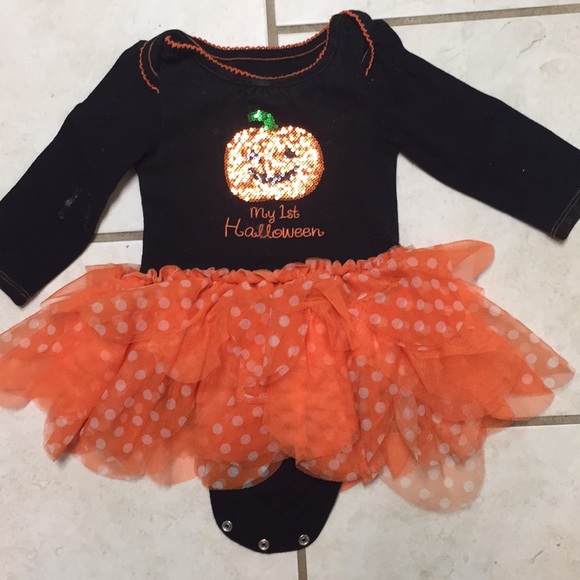 6-9 mos First Halloween onesie tutu - Picture 1 of 2